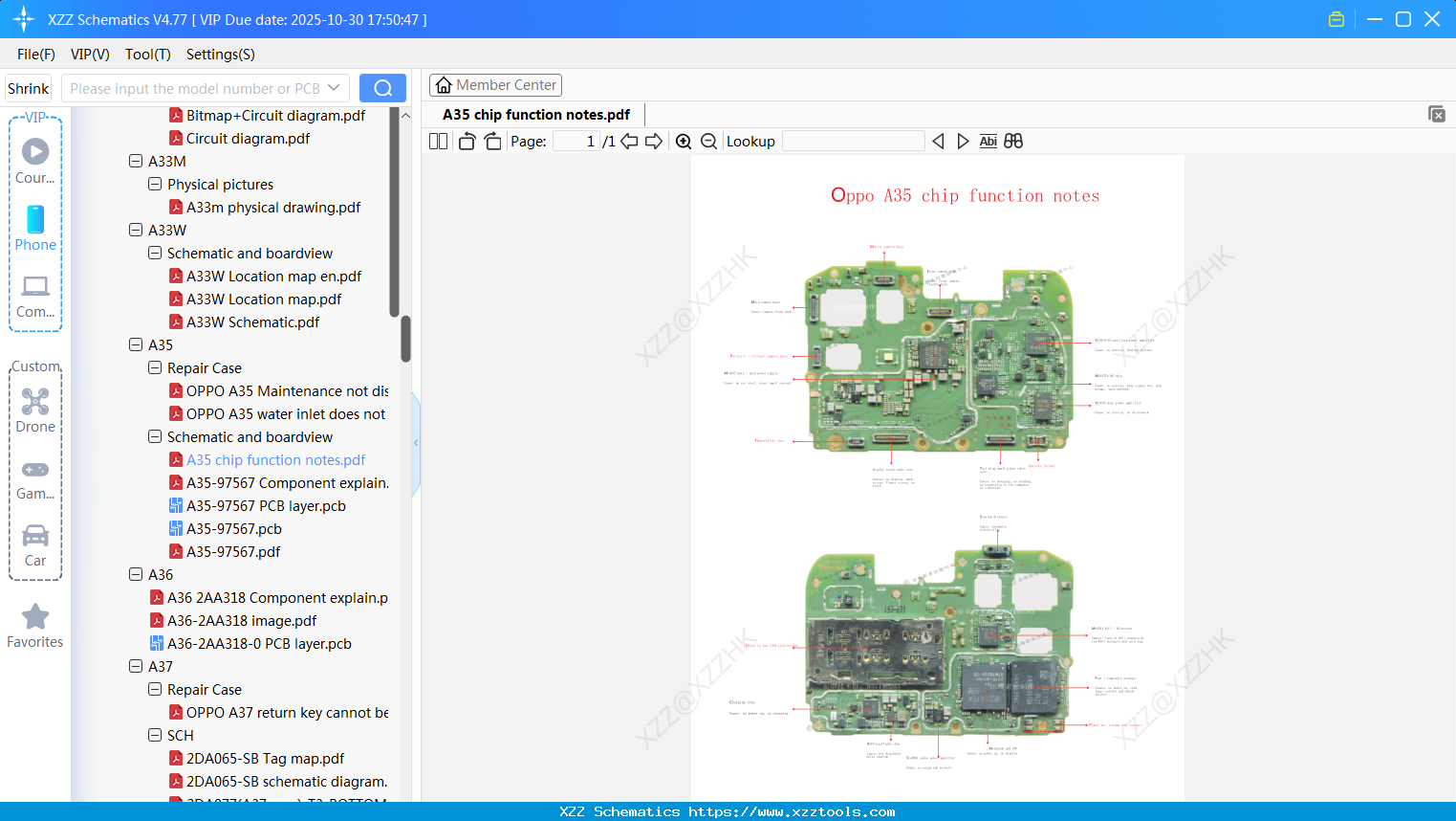 OPPO A35 Chip Function Notes